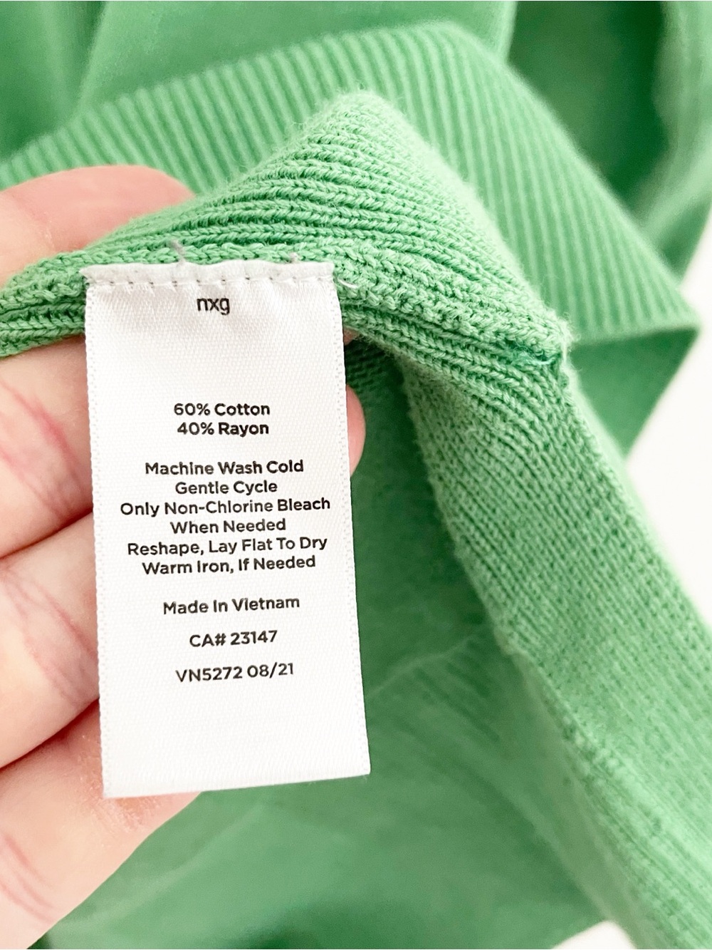 Talbots green button up cardigan size xl - Picture 4 of 5